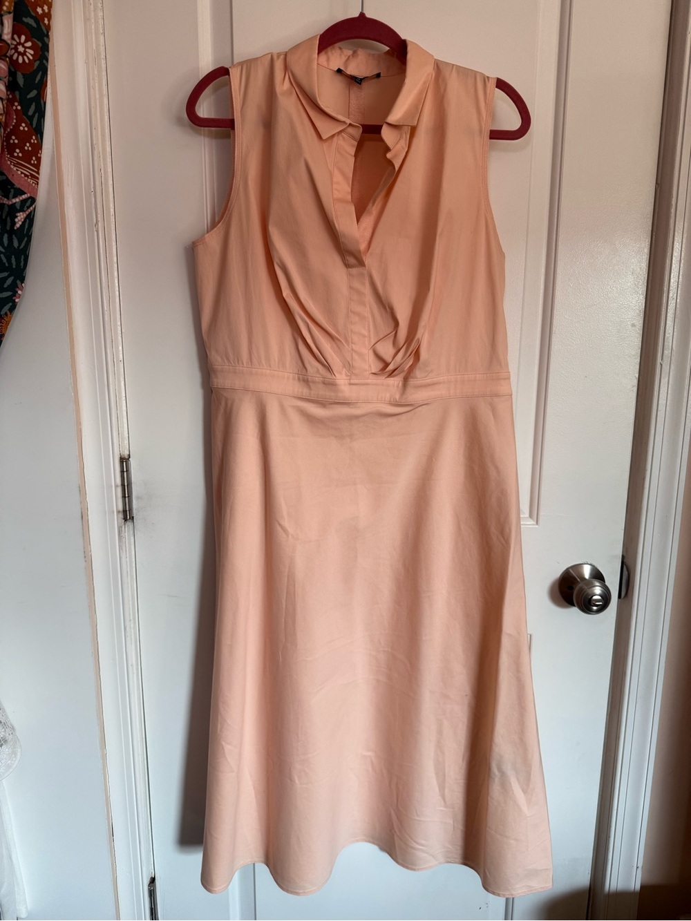 Lafayette 148 New York Classic Collared A-Line Dress Quiet Luxury Coquette Girl